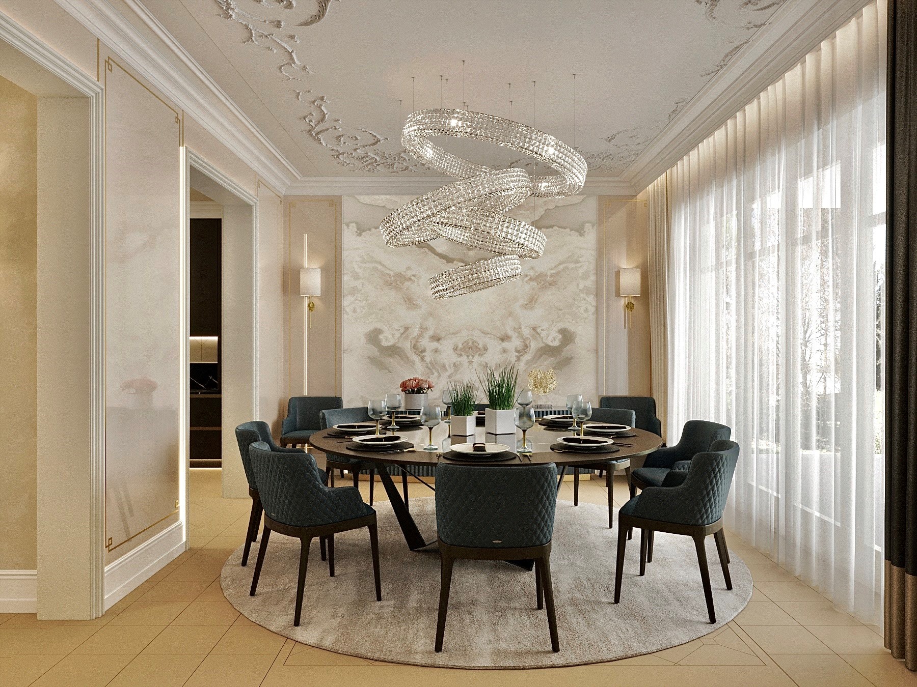 Dining room design by Angelika Tóth
