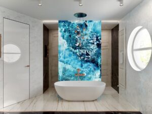 #TecnoInspo | Tecnografica decorative panels in bathrooms: elegance and innovation without limits